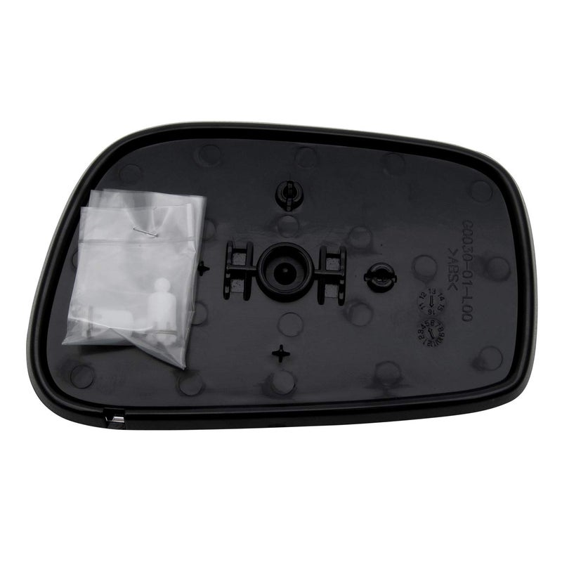 Rugged TUFF Driver Side Mirror Glass Assembly With Plastic Backing Plate (Non-Heated) Compatible with 2003-2008 Toyota Corolla Matrix, Pontiac Vibe - Image 3